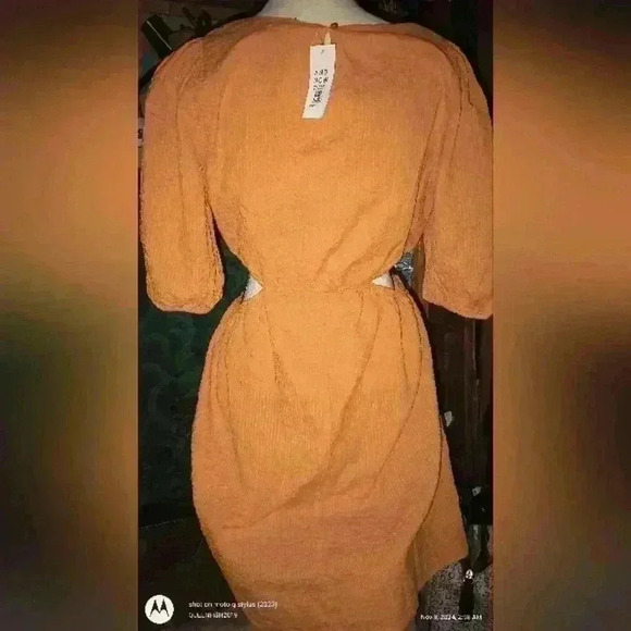 And Now This Keyhole Dress Womens Plus size 1X Mango Color NWT - Picture 5 of 16